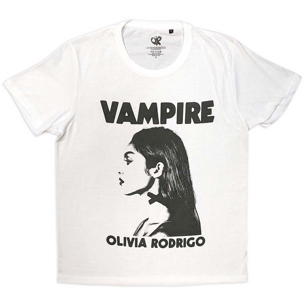 Olivia Rodrigo - Vampire Heren Tshirt - Wit